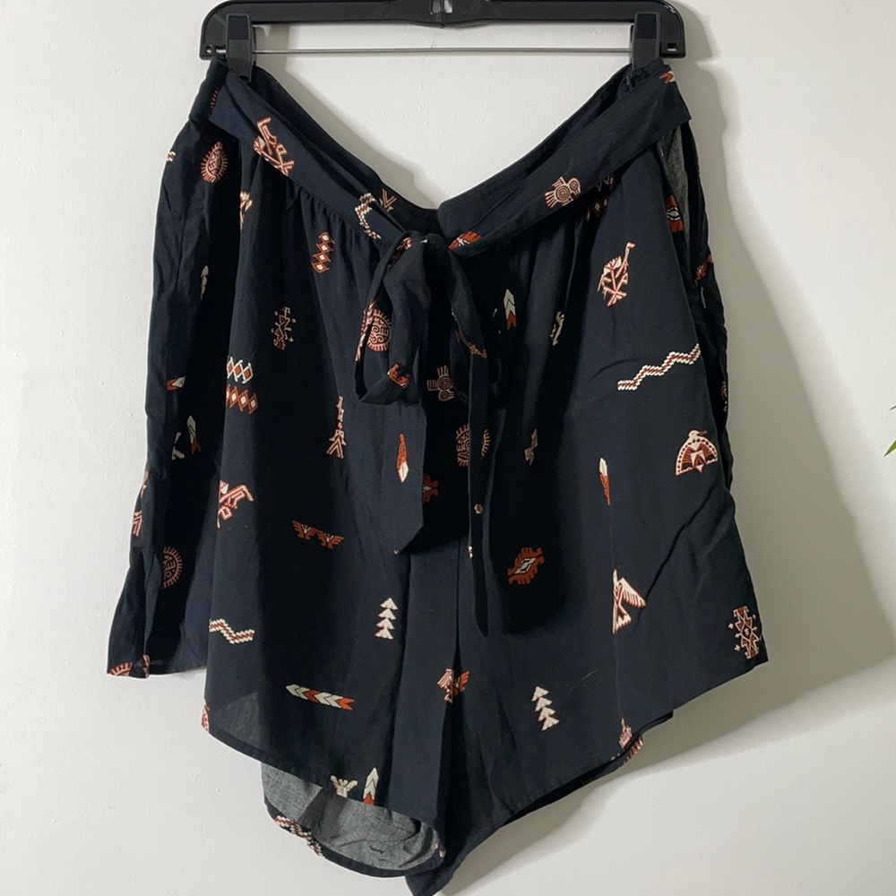 Aztec print shorts